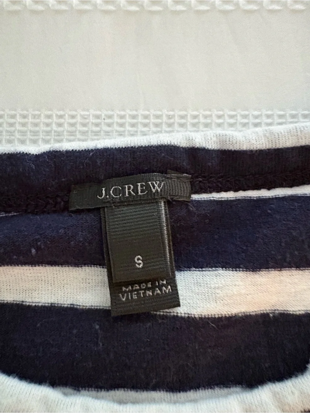 Jcrew Striped Navy and White Sleeveless Tank Top